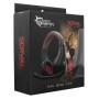 Cuffie Gaming con Microfono Serval Nero Rosso GH2040