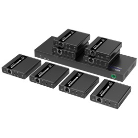 Splitter HDMI 8 vie con Extender su Cavo di Rete 4K fino a 70 metri