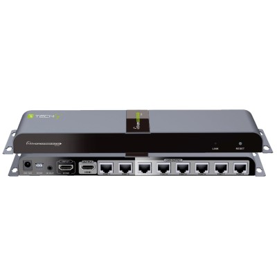 Extender Splitter HDMI 1x8 con IR su Cavo Cat. 6 fino a 40m