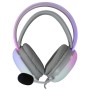 Cuffia Gaming Stereo con Microfono e Illuminazione RGB su Cuffie e Archetto Bianco