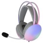 Cuffia Gaming Stereo con Microfono e Illuminazione RGB su Cuffie e Archetto Bianco