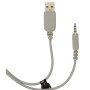 Cuffia Gaming Stereo con Microfono e Illuminazione RGB su Cuffie e Archetto Bianco