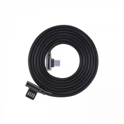 Cavo USB Angolato 90&deg USB A/USB-C 1.5m Nero