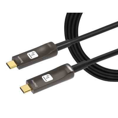 Cavo Audio/Video Ottico Attivo USB-C&trade M/M AOC Fibra Ottica 4K 10m