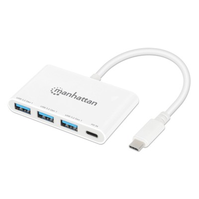 Hub USB 3.2 Gen 1 con 3 porte USB-A e 1 porta USB-C&trade Power Delivery