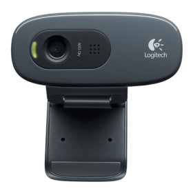 LOGITECH WEBCAM HD C270 USB 3MPX 1280X720  FLUID CRYSTAL MICROFONO INCORPORATO CLIP FISSAGGIO RILEVAMENTO AUTOMATIVO VOLTO E MOV