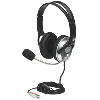 Cuffia Stereo Classica con Microfono 2x3.5mm
