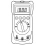 Multimetro Digitale Autorange 2000 Counts, C-LOGIC 560