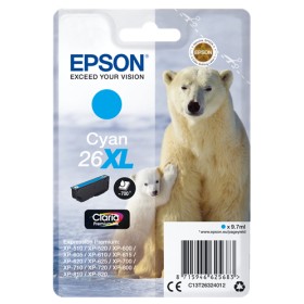 EPSON CART INK CIANO PER XP-600/605/700/800 SERIE 26XL/ORSO POLARE