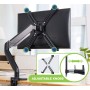 Kit Adattatore di Montaggio Non VESA per Monitor 13-27''
