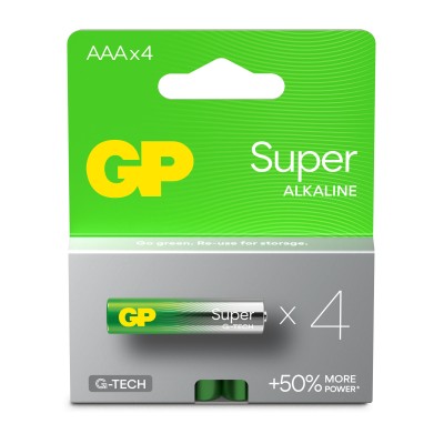 Confezione 4 Batterie Super Alcaline Ministilo AAA 24A/LR03