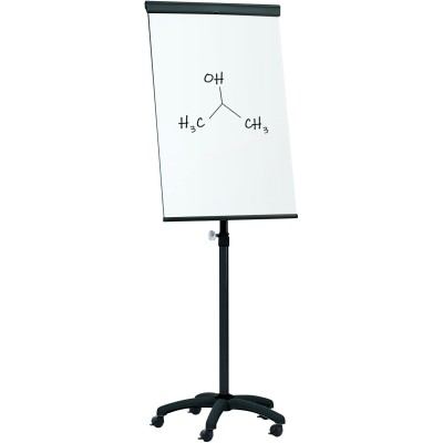 Lavagna Magnetica Cancellabile Flipchart Portablocco Ruote 70x100 cm