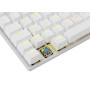 Tastiera Gaming Meccanica USB Anti Ghosting RGB LED 87 Tasti Bianco, Commandos