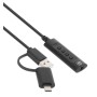 Cavo Adattatore 2-in-1 da USB-C&trade e USB-A a Audio Stereo Aux da 3,5 mm
