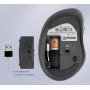 Mouse Ergonomico Wireless con Ricevitore USB-A e USB-C&trade 2 in 1