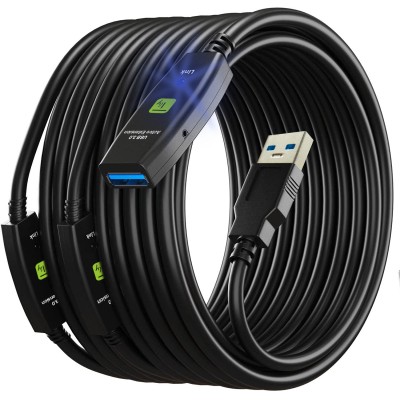 Cavo USB 3.0 Attivo Prolunga USB-A con 3 Chipset Amplificatori di Segnale 20m