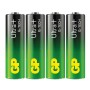 Confezione 4 Batterie GP Ultra Plus Alcaline Stilo AA 15AUP/LR6