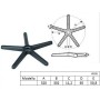 Base di ricambio per sedia da Ufficio