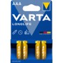 Blister 4 Batterie 1.5V Longlife Alcalina Ministilo AAA