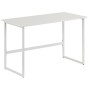 Scrivania per Computer dal Design Moderno per Casa e Ufficio Bianco