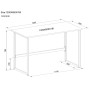 Scrivania per Computer dal Design Moderno per Casa e Ufficio Bianco