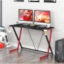 Scrivania Gaming Ergonomica Tavolo Gioco con Porta Bicchiere e Cuffie