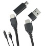 Cavo di Sincronizzazione e Ricarica USB-C&trade USB-A e Micro USB 1.2m Nero