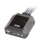 Switch KVM per doppio schermo DisplayPort (ThunderBolt) 2 USB