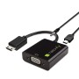 Cavo Convertitore Adattatore da HDMI&trade mini C a VGA con Micro USB e Audio