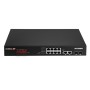 Smart Switch Web a Lungo Raggio 12 porte Gigabit PoE+ VLAN con 2 porte Gigabit RJ45 e 2 porte SFP, GS-5210PL
