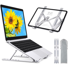 Supporto Pieghevole in Alluminio per Notebook Tablet e Smartphone da 10'' a 16''
