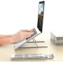 Supporto Pieghevole in Alluminio per Notebook Tablet e Smartphone da 10'' a 16''