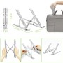Supporto Pieghevole in Alluminio per Notebook Tablet e Smartphone da 10'' a 16''