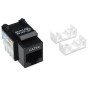 Frutto Keystone RJ45 Cat5e UTP Nero