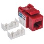 Frutto Keystone RJ45 Cat.6 UTP non schermato Rosso