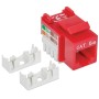 Frutto Keystone RJ45 Cat5e UTP Rosso