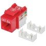 Frutto Keystone RJ45 Cat5e UTP Rosso