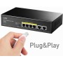 Switch PoE+ 6 Porte 10/100M 60W, FS1006P