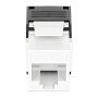 Frutto Keystone RJ45 Cat.6 UTP Tool-Free Bianco Nero