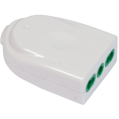 Presa Bipasso Italiana 2P+T 16A Bianco