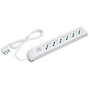 Multipresa 6 Posti Italiana Bipasso / Schuko Bianco