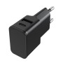 Caricatore Alimentatore USB-C&trade e USB-A da Muro per Smartphone e Tablet Nero