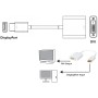 Adattatore DisplayPort 1.2 Maschio / DVI Femmina 15cm Bianco