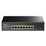 Switch Gigabit PoE+ 8 Porte con 2 slot SFP Gigabit, GS1008PS2