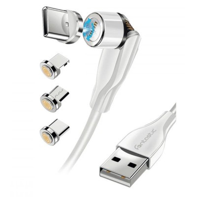 Cavo Magnetico di Ricarica USB-C&trade e Micro USB con LED 1.2m