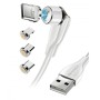Cavo Magnetico di Ricarica USB-C&trade e Micro USB con LED 1.2m