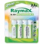 Blister 4 Batterie Ricaricabili Stilo AA 2500 mAh