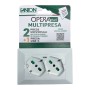 Multipresa Universale da Incasso con Doppia Presa Bipasso Italiana Schuko Bianco