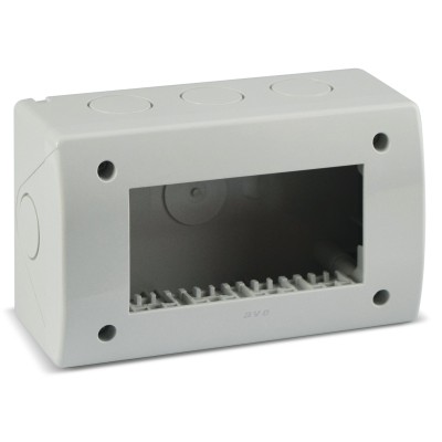 Contenitore Autoportante IP40 S44 per Minicanali 4 Moduli Bianco
