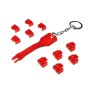 Blocca porte RJ45 rosso 10 serrature e 1 chiave